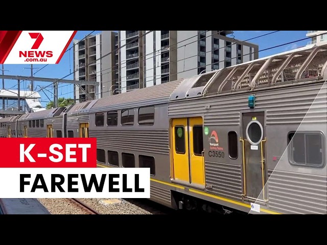 Sydney's iconic K-set trains make final journey | 7NEWS