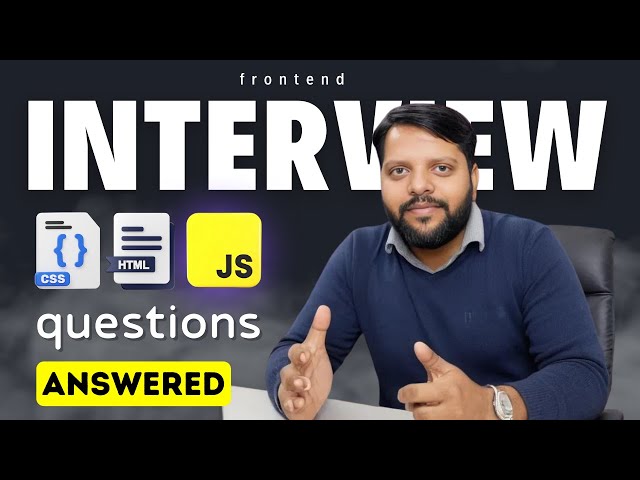 Top HTML, CSS, JavaScript Interview Questions answered for Frontend Developers! 🌟#frontend