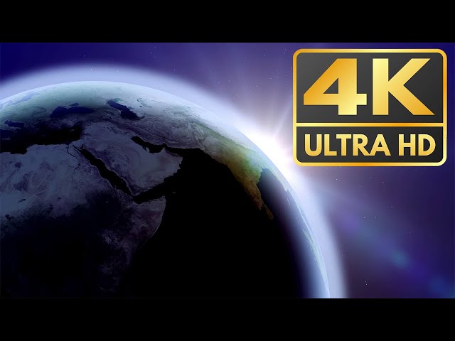 Blue Earth Space Animation Background 4K-UHD