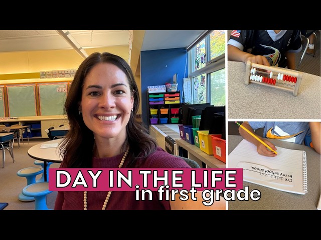 Day in the Life of a First Grade Teacher | Classroom Routines & Realistic Teacher Vlog 🍎