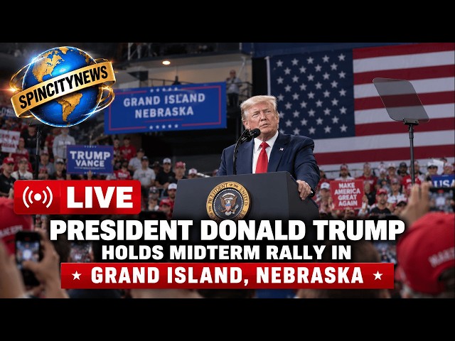 President Donald Trump midterm rally in Grand Island, Nebraska. #trump #potus #live 📱