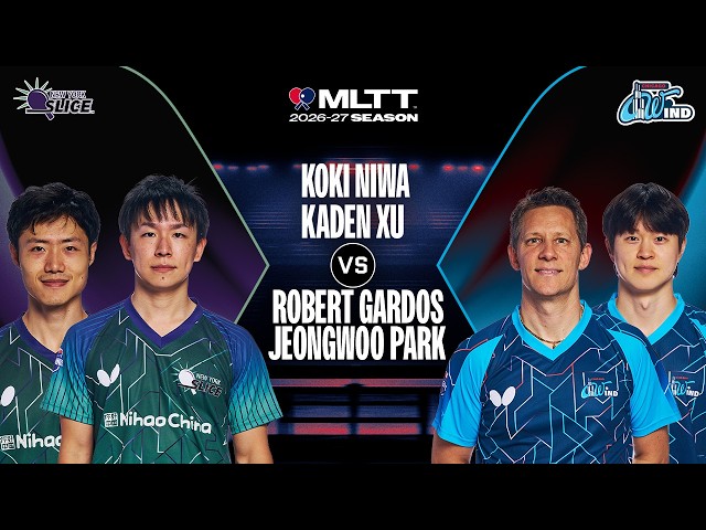 MATCH HIGHLIGHTS: Koki Niwa/Kaden Xu vs Jeongwoo Park/Robert Gardos| MLTT  Week 2 (Willowbrook, IL)
