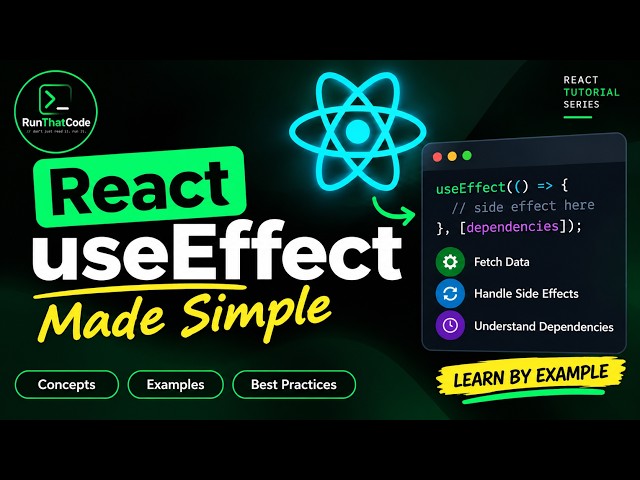 React useEffect Explained Simply | React Hooks Tutorial
