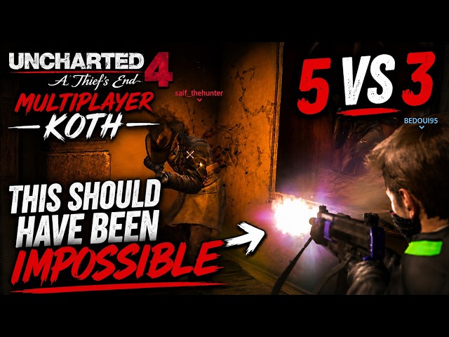 Uncharted 4 Multiplayer KOTH: We Were Never Supposed To Survive This… Outnumbered 3 vs 5 | PS5