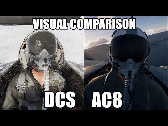 Visual Comparison: Ace Combat 8 and Digital Combat Simulator
