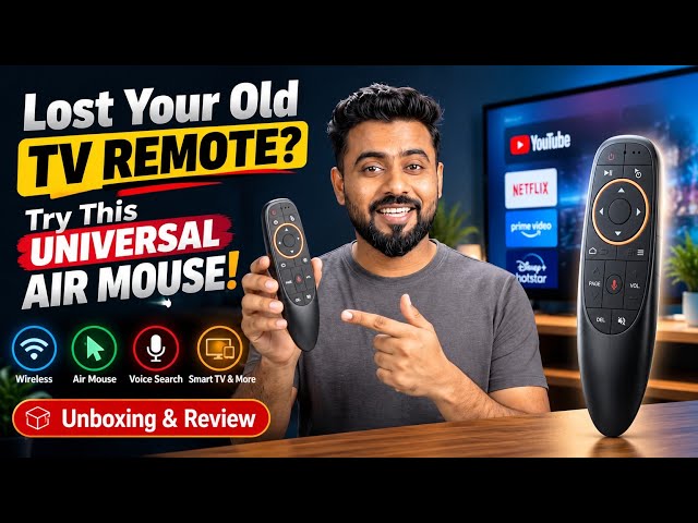 Lost Your Old TV Remote? 😱 Try This Universal Air Mouse! | Unboxing & Review