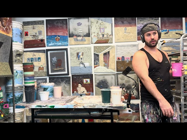 ASMR Art Studio Paint Prep
