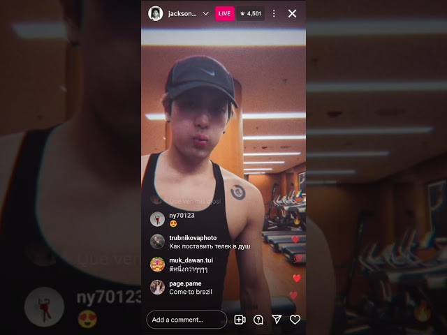 Jackson wang insta live l 101626