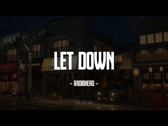Radiohead - Let Down (Lyrics)