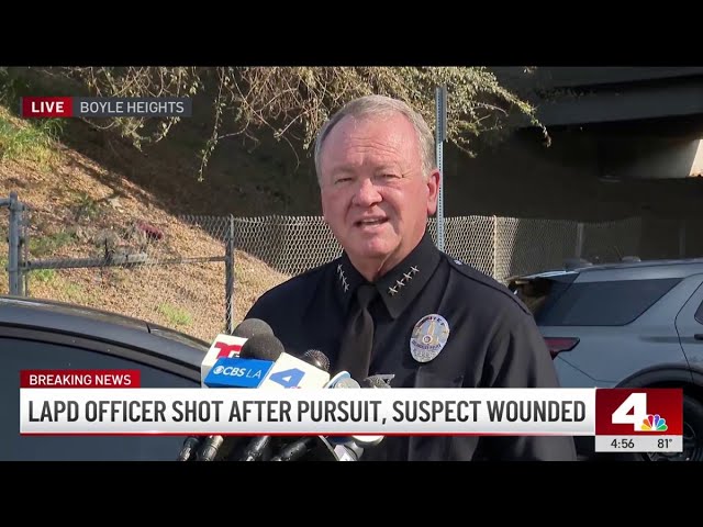 LAPD chief: Suspect fired his gun at officers multiple times.