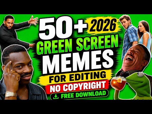 50+ VIRAL GREEN SCREEN MEMES FOR EDITING | 2026 | NO COPYRIGHT | FREE DOWNLOAD