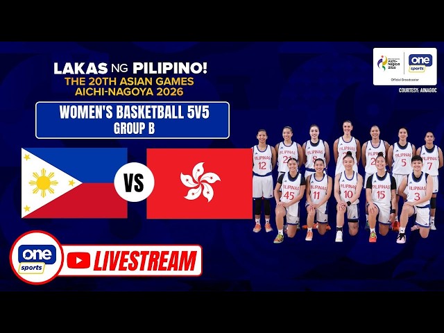 LIVE: GILAS PILIPINAS VS HONGKONG | WOMEN’S BASKETBALL 5V5 | 2026 ASIAN GAMES | SEPTEMBER 20, 2026