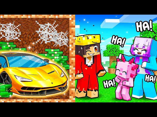 I Pretended to be POOR to Troll my Friends Minecraft!