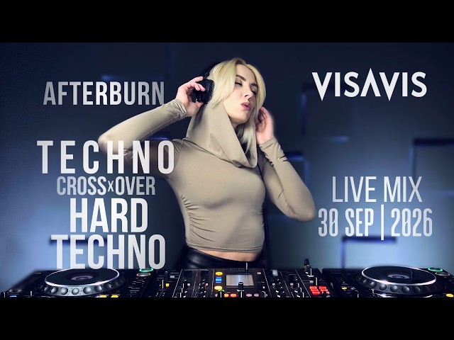 Afterburn Dual Stream: Techno 2 Hard Techno | Live DJ Set | Visavis DJ | Sep 30 2026 #shorts