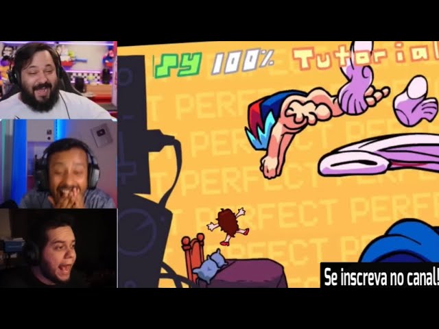 Youtubers reacting to FNF's 100% Perfect 😏 (Friday Night Funkin)