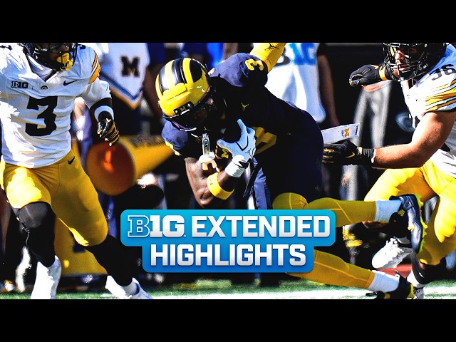 Iowa at Michigan | Extended Highlights | Big Ten Football | 09/26/2026