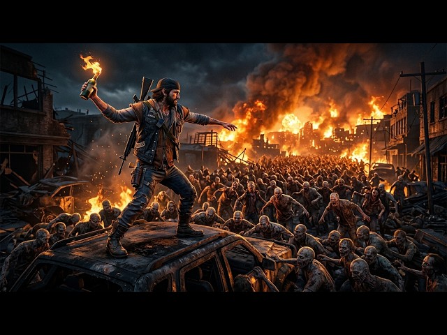 WIPING OUT A 1,000 FREAKER HORDE WITH FIRE!!! #daysgone #shorts #gaming #zombie