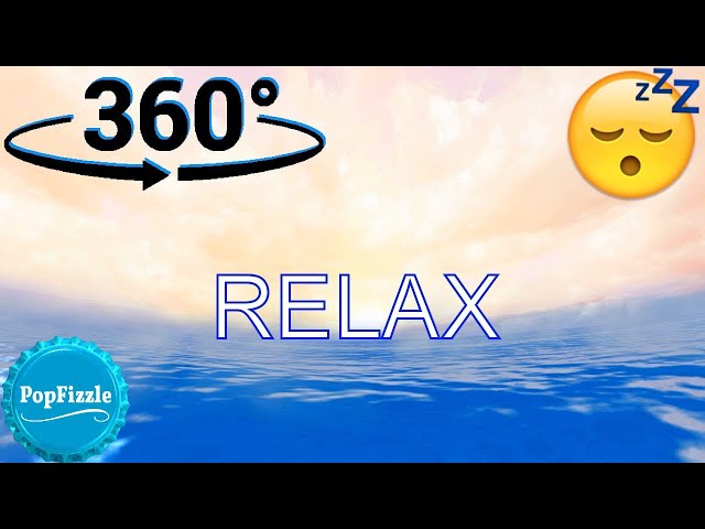 360 Video | VR | Relaxing Waves With Music (ASMR) #360video