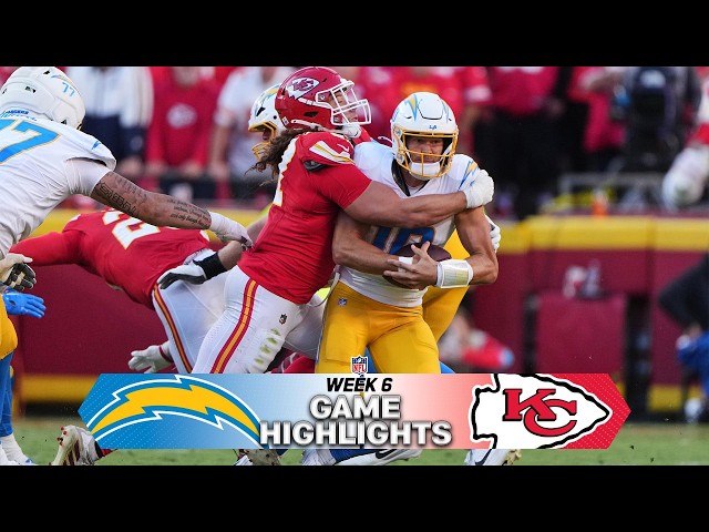 Los Angeles Chargers vs Kansas City Chiefs Game Highlights | 2026 NFL Season Week 6