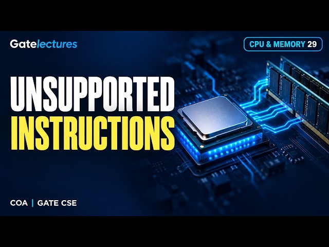 Unsupported Instructions in Memory–Register Architecture | COA 066