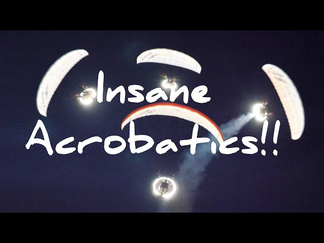 Paramotor Acrobatics in front of HUGE lightning strikes! | AviatorPPG