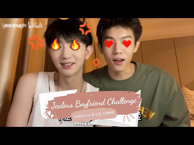 [Engsub/BL] Jealous Boyfriend Challenge - Don't challenge a guy's limit | Chen Lv & Liu Cong