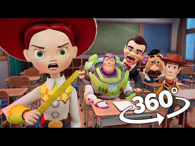 360°-  TOY STORY 5 - Jessie School Teacher ! | VR 8K