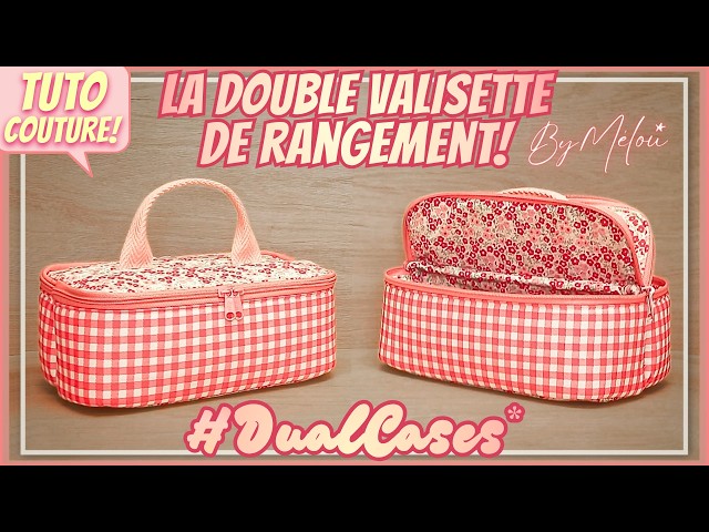🎀Sewing Tutorial #DIY🎀 The Double Storage Case #dualcases #ByMélou 🥰