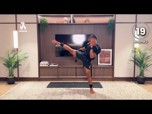 40 MIN KICKBOXING INTERVAL WORKOUT | FIGHT ROUND POWER | BEGINNER NO EQUIPMENT