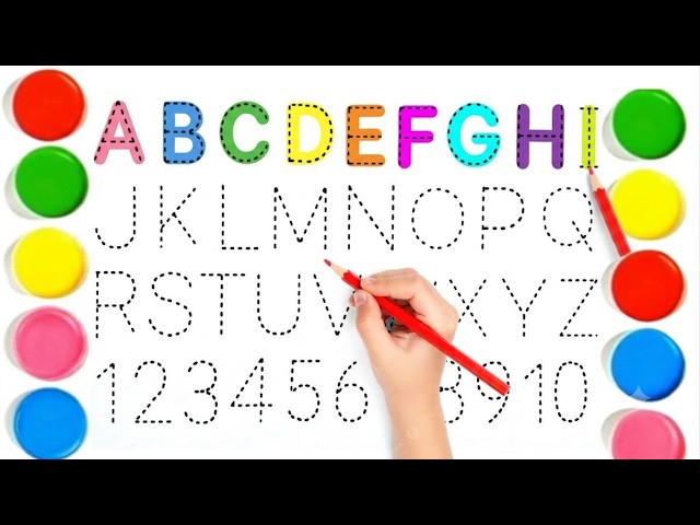 Learn ABC, Numbers & Explore 2D Shapes | Colorful Preschool Learning