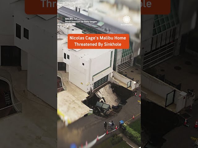 Massive Sinkhole Opens Right Outside Nicolas Cage's House 🏠⚠️