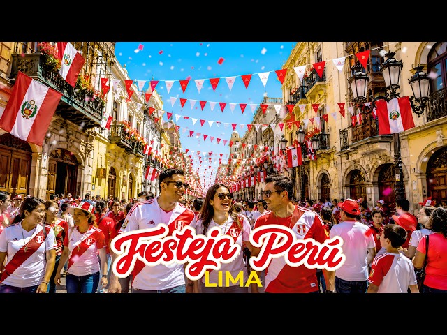 Lima Peru Independence Day 2026 🇵🇪 | Historic Center, Miraflores & Peruvian Traditions 4K Walk