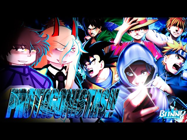 🎶 Characters react to Protagonist Rap | Anime [M4rkim] - BUNNY 🎶