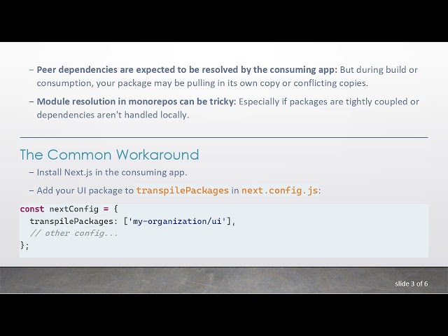 Fixing Next.js Image / and Link / Issues in Monorepo Packages with peerDependencies