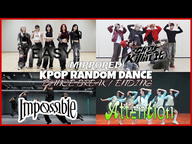(MIRRORED) KPOP RANDOM DANCE CHALLENGE | DANCE BREAK/ENDING