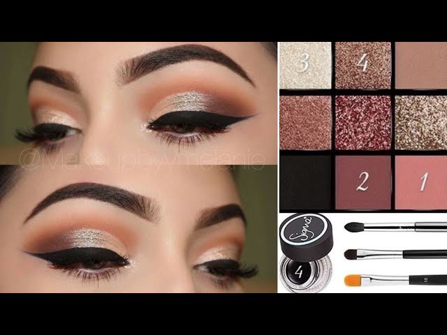 Trending different type soft makeup tutorial for beginners step by step | new eyemakeup |shine&glow 