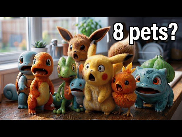 I Simulated 8 Pokémon Pet In Real Life