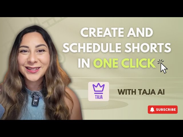 How to Turn Long Form Content into Shorts in one Click | with Taja AI (Review)