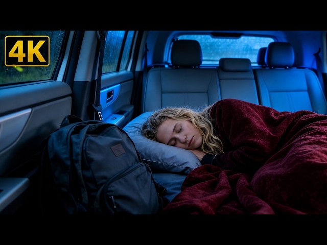 Sleep like never before! Rain sounds in a car that will put you to sleep instantly 4K