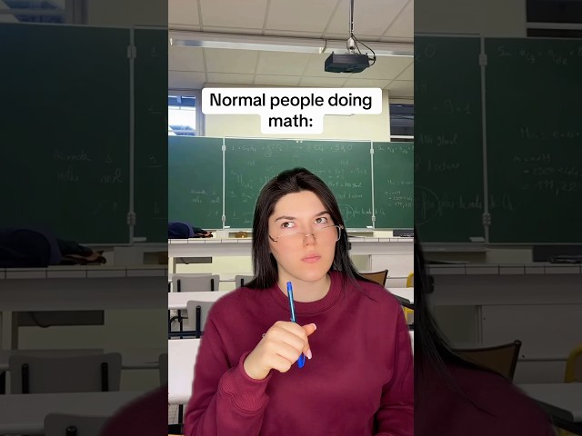 Normal People in Math VS Me… 💀 #funny #relatable #shorts