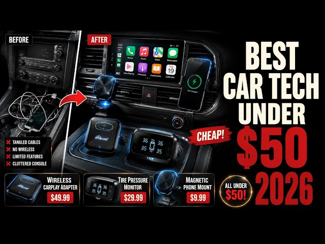 Top 6 Best Car Tech Under $50 2026!