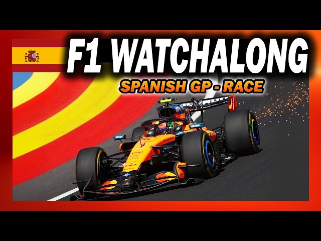 🔴 F1 Watchalong - SPANISH GP - RACE - with Commentary & Live Timings