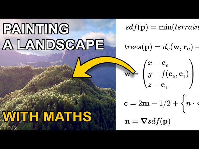 I painted a Landscape with Mathematics