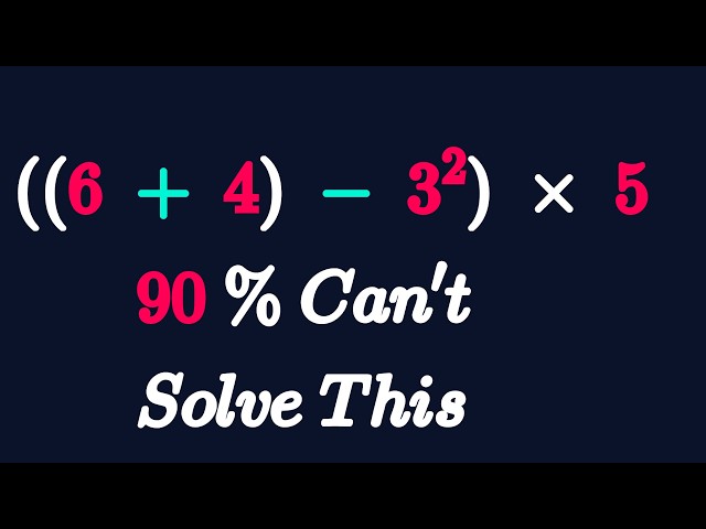PEMDAS Exponents and Parentheses in one Problem