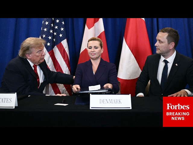 BREAKING NEWS: Trump Participates In Trilateral Signing Of U.S.-Denmark-Greenland Security Agreement