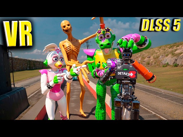 REAL VERITY ON TRAIN VS GIGA MONTY BONELAB DLSS 5 FNAF VR
