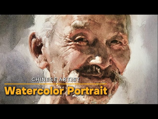 Chinese Artist Guan Weixing #watercolor #portrait
