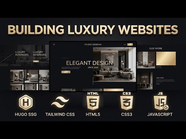 How to Build a $10,000 Luxury Website using Hugo SSG, Tailwind CSS & Modular CSS Part 11