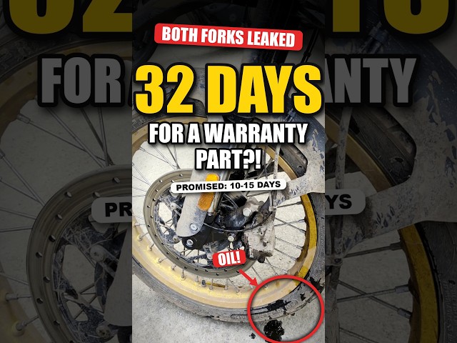 Himalayan 450 - One Pothole = Both Fork Seals Gone 💀 Then a 32-Day Wait for Parts #himalayan450