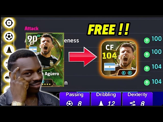 BEST TRAINING GUIDE FOR NEW 104 SERGIO AGÜERO 🤯 BLIZT CULER | IN EFOOTBALL 26 ✨